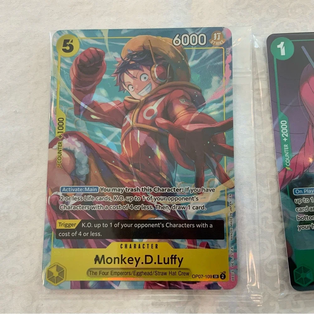 Lot Of 5 One Piece Perona Monkey D Luffy Dracule Mihawk Card Game